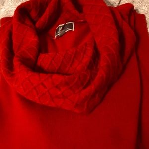JM Collection Red Sweater Size L